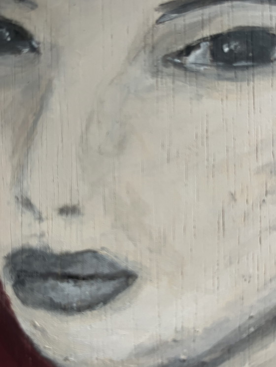 Image 1 of Cuadro abstracto de mujer - 30x30 cm