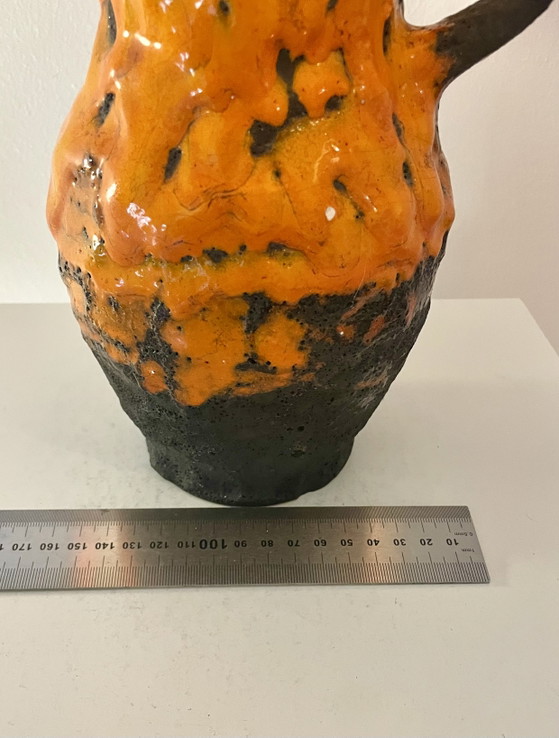 Image 1 of Wireless vase lamp from West German Pottery – Fat Lava Jug | Pop Weave Collection
