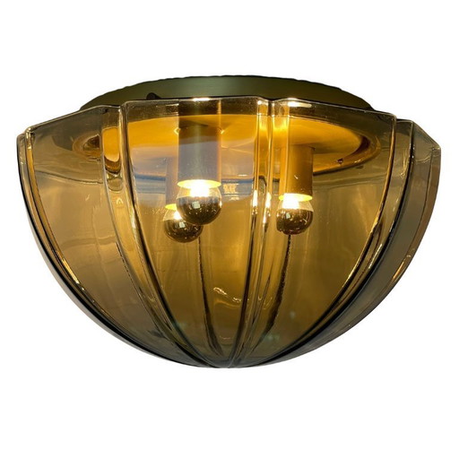 Große Deckenleuchte aus der Mitte des 20. Jahrhunderts von Peill & Putzler