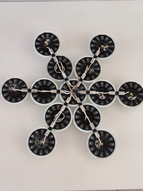 Composition of 13 Teti Wall Lights Vico Magistretti for Artemide 1970 ABS Space Age, Plastic, White (photo 9 of 14)