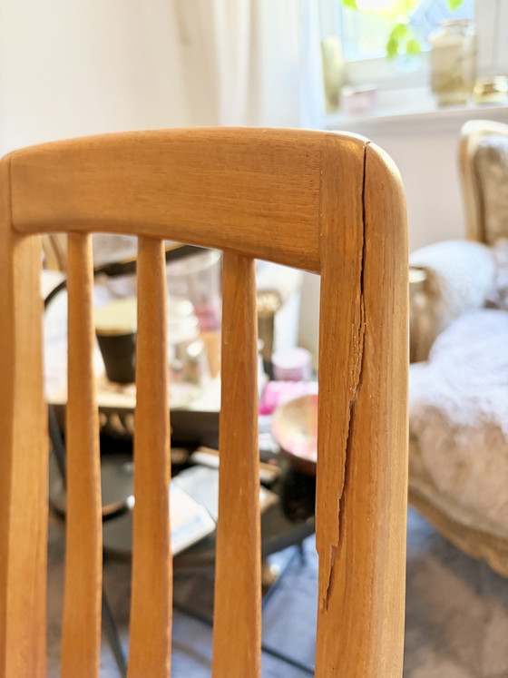 Image 1 of Niels Koefoeds stoelen, Deens teakdesign, 6 stuks