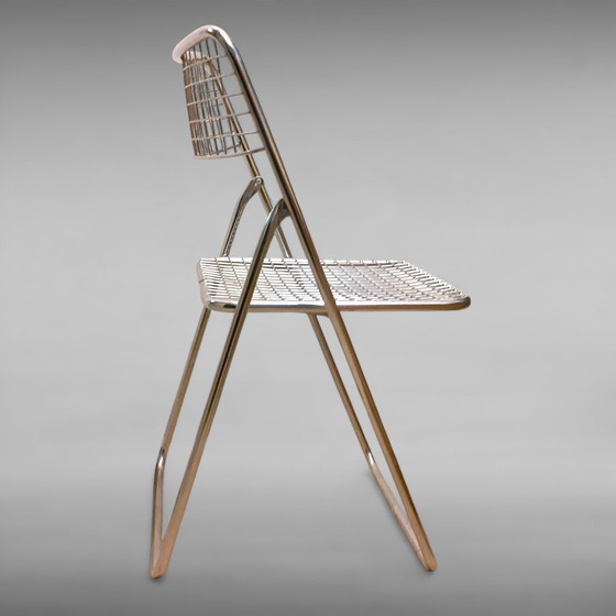 Image 1 of Ted Net Chrome Folding Chair Design Niels Gammelgaard For IKEA