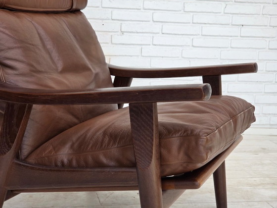 Anni '70, design danese di H.J.Wegner, poltrona schienale alto, modello GE530. – Hans Wegner, Poltrone (photo 24 of 26)