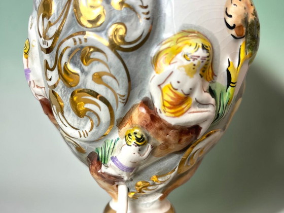 Pair of Limited Edition Portuguese Porcelain Table Lamps, by Alcobaca – Alcobaça (photo 15 of 18)