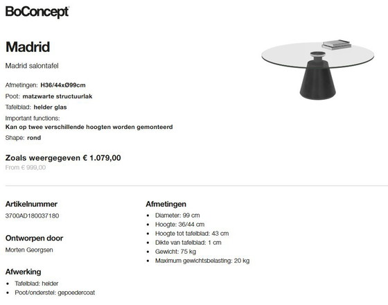 Image 1 of Boconcept - Madrid Coffee Table