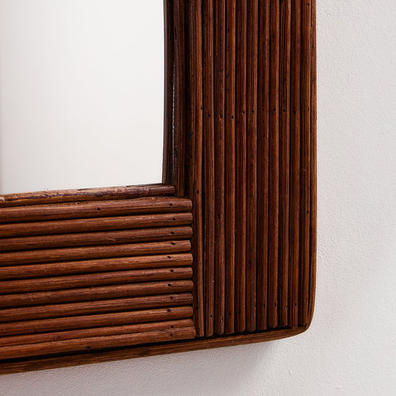 Image 1 of MK10991 Espejo con marco de caña