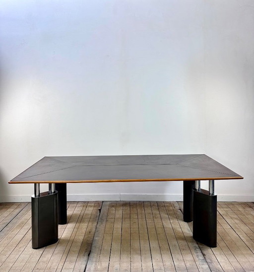 Bureau modèle KUM par Gae AULENTI 1980'S pour TECNO