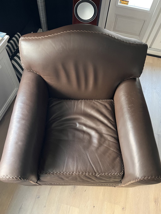 Leren stoel van Lenore Mulligan