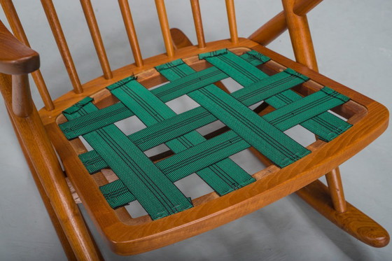 Image 1 of Chaise à bascule No. 182 en teck par Frank Reenskaug pour Bramin, années 1960