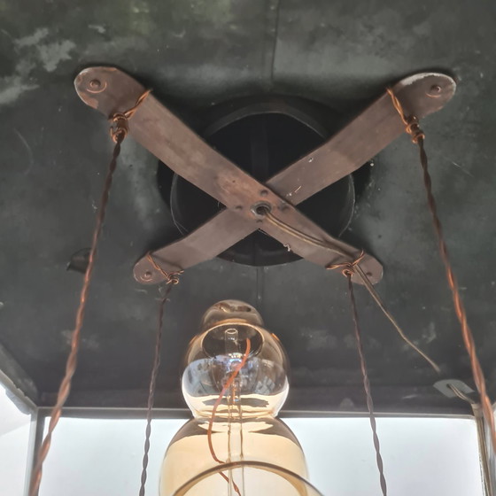 Image 1 of Ancienne lanterne anglaise en cuivre Foster & Pullen, vers 1900