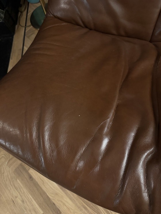 Image 1 of Fauteuil Reflex HE design cuir cognac