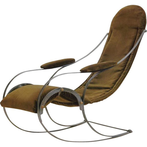 Sedia a dondolo vintage di Peter Cooper per RW Winfield Co, Inghilterra