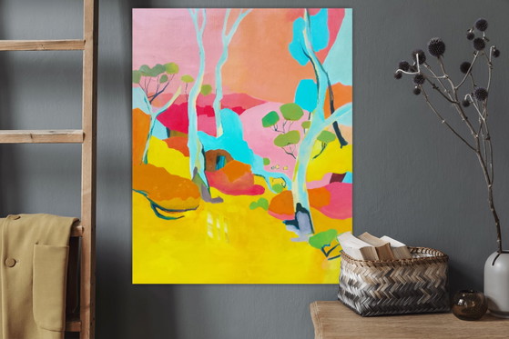 Peinture Acrylique 80x100cm – Objets d'art, Toile (photo 12 of 15)