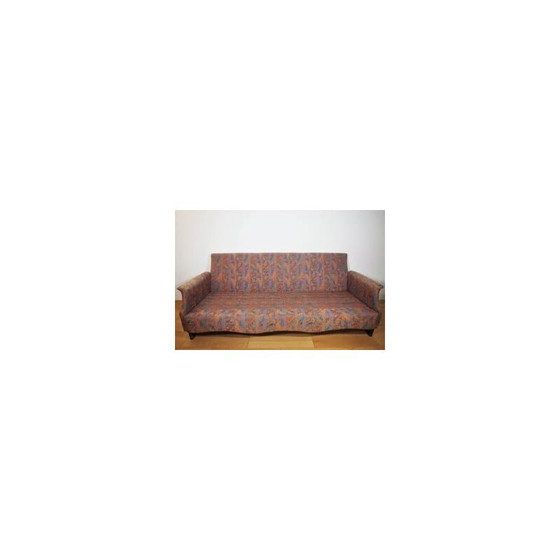 Image 1 of Pair of vintage walnut sofas, 1970s