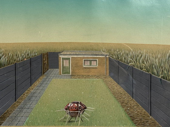 Image 1 of Réclamation (Début) par M. Bollen, technique mixte (aérographe et dessin), Europe occidentale, fin du XXe siècle.