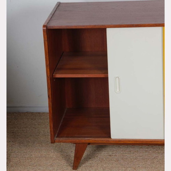 Image 1 of Yellow and white chest of drawers by Jiri Jiroutek, model U-452, 1960