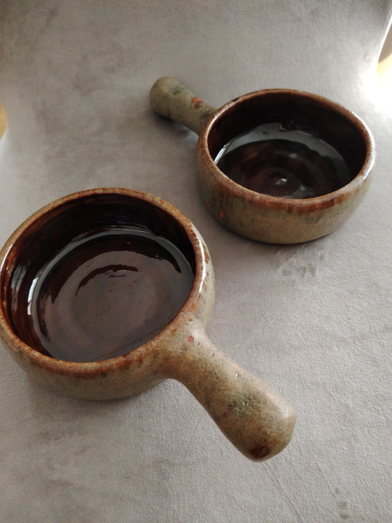 Image 1 of Campo piano Orezza Corsica vintage Keramik Schale mit Griff. Feuerfest