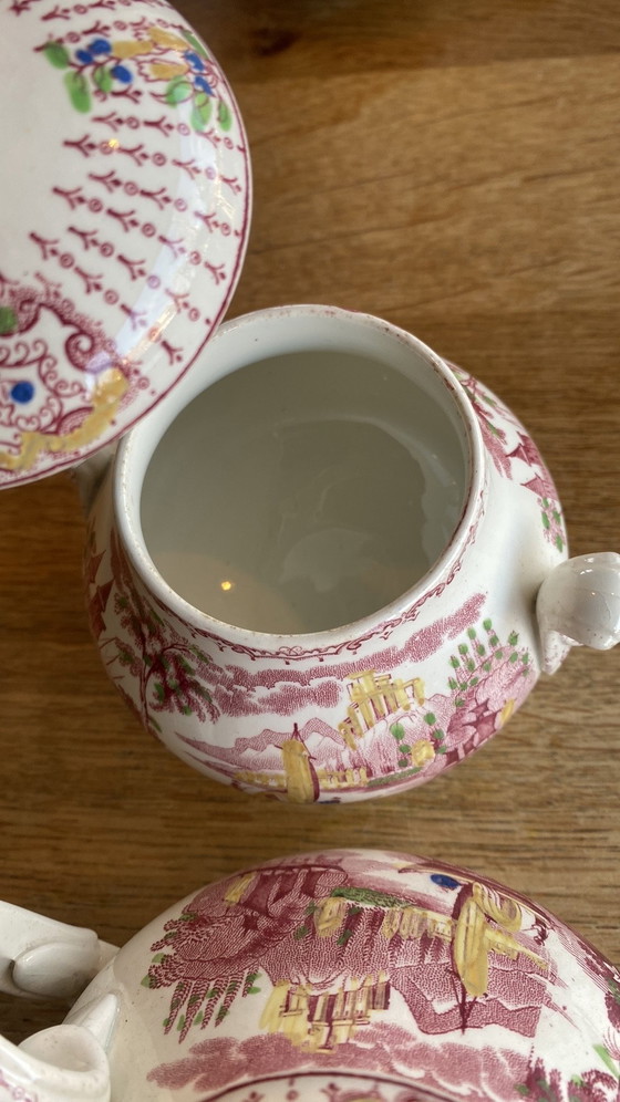 Image 1 of Antiek Petrus Regout en co ‘Fancy’ servies 