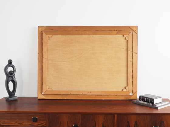 Image 1 of Peinture "La rivière dans les montagnes", design scandinave, années 1970