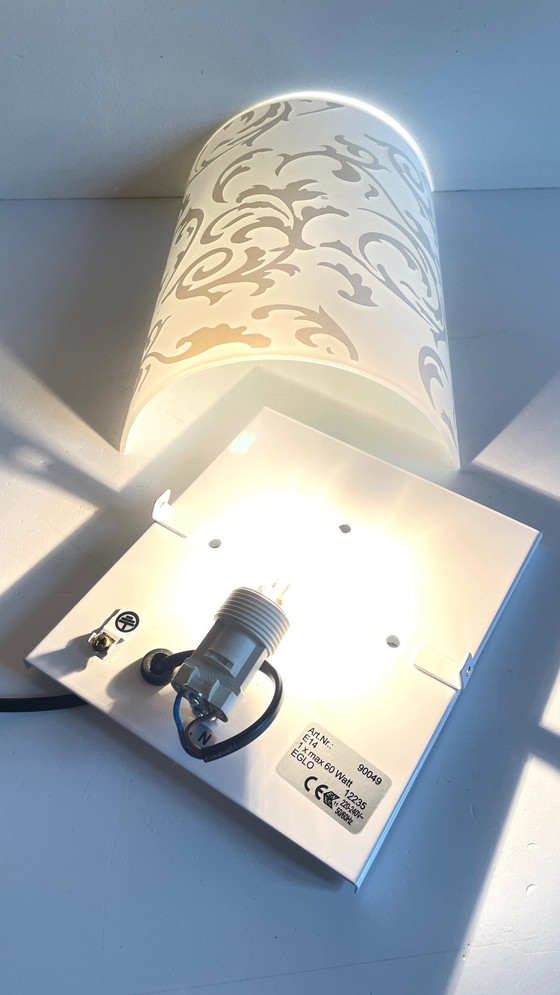 Image 1 of Polished and Silk-screened Glass Wall Lamp by Eglo