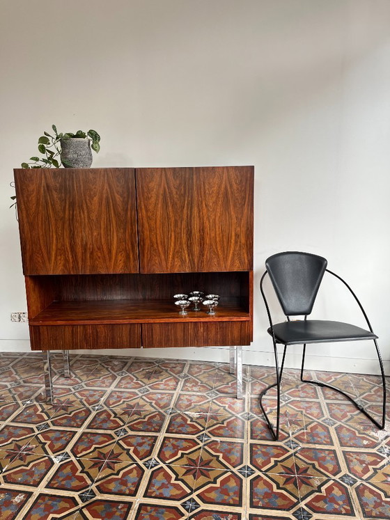 Image 1 of Palissander highboard, jaren '60