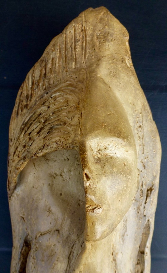 Image 1 of Sculpture de Rudy Verstringe, « Double Face » – 45 cm.