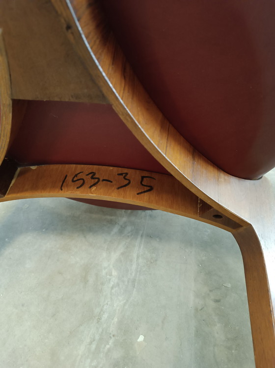 Image 1 of Sven Ellekaer for Christian Linneberg Danish tripod leather stool 