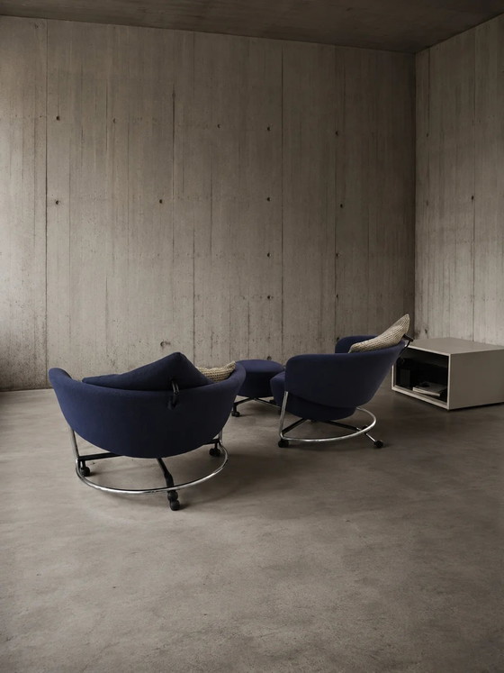 2 x Fauteuil Cassina Girotonda / 1 x ottoman / Francesco Binfaré pour Cassina / Années 1990 (photo 5 of 8)