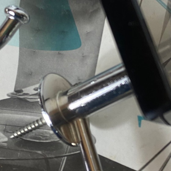 Set di 2 appendini vintage in vetro fumé marrone e acciaio inox Fontana Arte / Veca – Oggetti decorativi (photo 5 of 9)