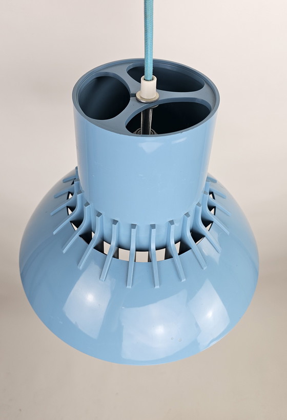 Image 1 of Juego de lámparas colgantes de Svend Middel Bor para Nordisk luz solar plástico azul