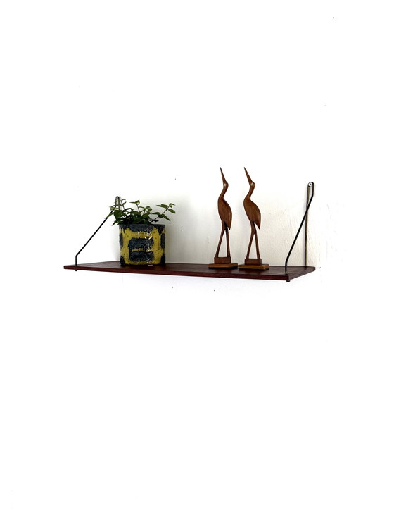 Image 1 of Vintage Teak Wall Shelf, 1960s