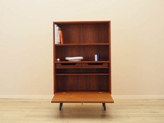 Image 1 of Teakhouten boekenkast, Deens design, jaren 70, gemaakt in Denemarken.