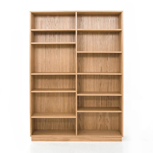 Oak high bookcase - R07
