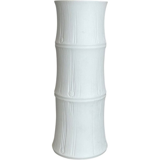 Vase vintage en porcelaine Op Art par Heinrich Fuchs pour Hutschenreuther, Allemagne 1970