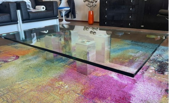 Prachtige Salon Tafel – Wiljan van Beek, Salontafels, Aluminium, Glass (photo 9 of 12)
