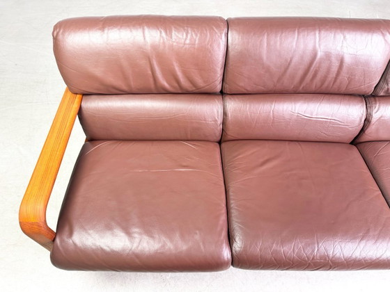 Image 1 of Midcentury Dreisitzer Sofa Couch L.Olsen & Søn Teak Vintage Design