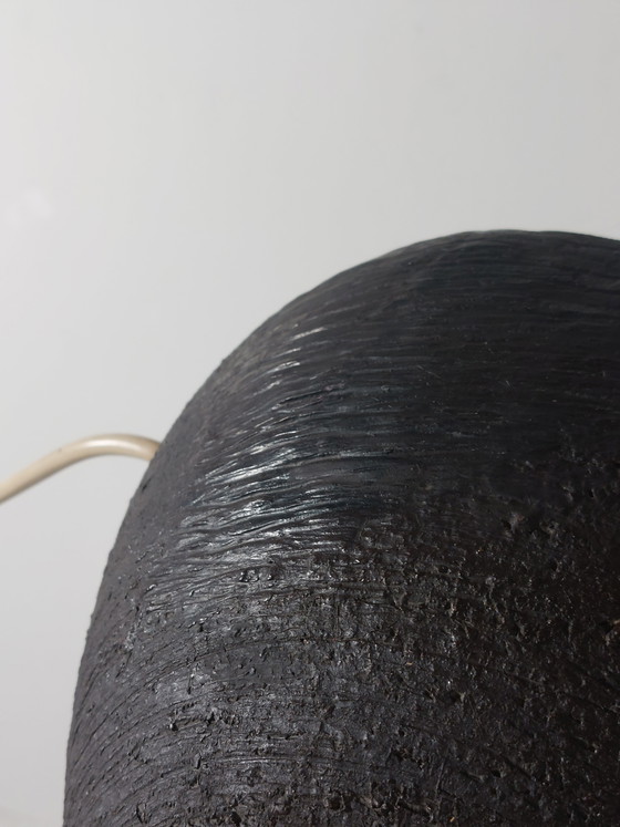 Image 1 of Lampada da tavolo vintage di metà secolo con base in ceramica.