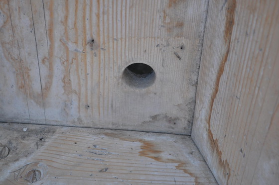 Gran trinchador de madera blanqueada, años 40 – Loza (photo 5 of 8)