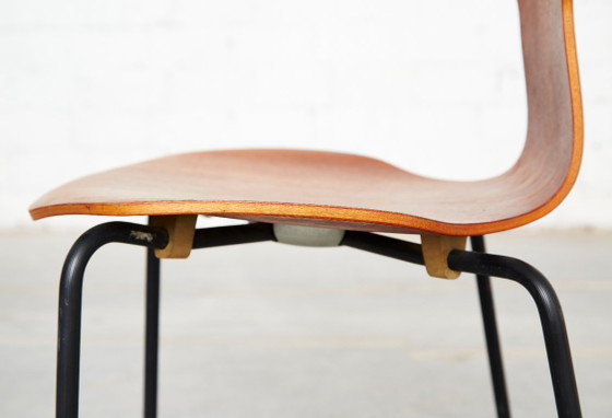 Arne Jacobsen 3103 Hammer Chair voor Fritz Hansen | Set van vier – Eetkamerstoelen, Wood (photo 11 of 20)