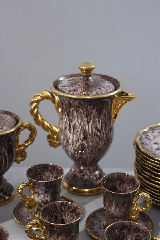 Image 1 of Marius Giuge À Vallauris - 40-delig ontbijtset Frankrijk 1950