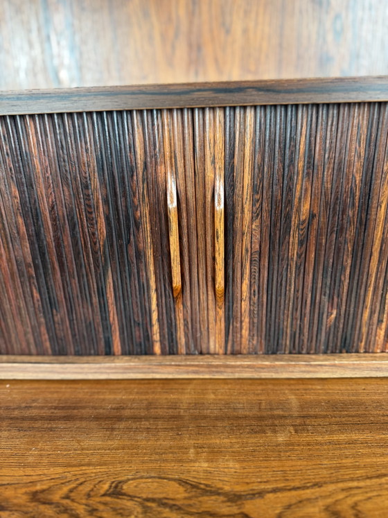 Sekretär-Bücherschrank mit integriertem Schreibtisch, Johannes Sorth, Dänemark, 1966 – Nexø Møbelfabrik (photo 12 of 15)