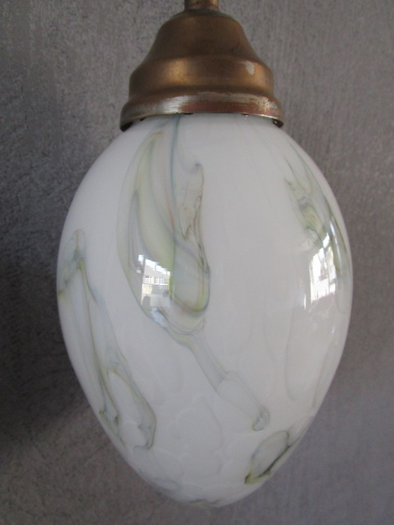 Image 1 of Bellissima lampada a sospensione/lampada da ingresso in opalino