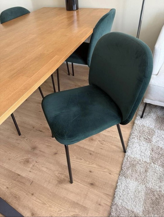 Image 1 of Chaises de table à manger Made dark green