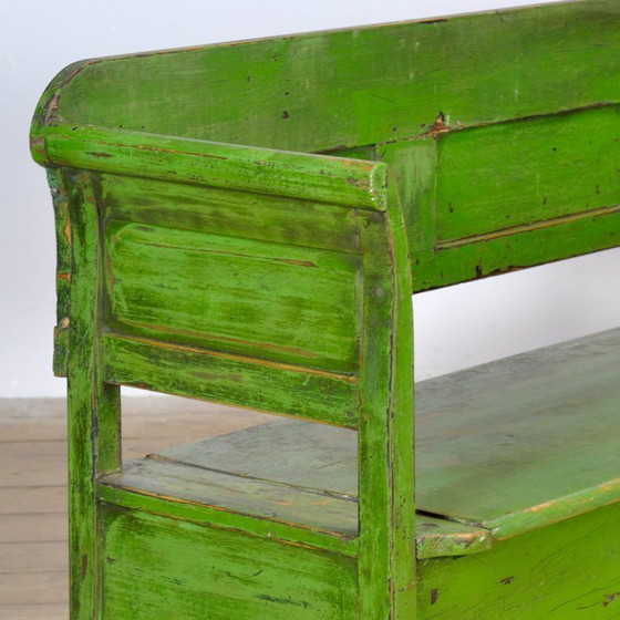 Image 1 of Antique Pine Bench, 1930’s