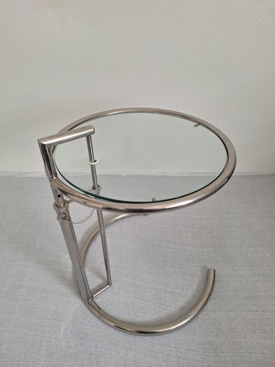Design Side Table Eileen Gray E 1027 Classicom – ClassiCon, rvs, Glass (photo 3 of 8)