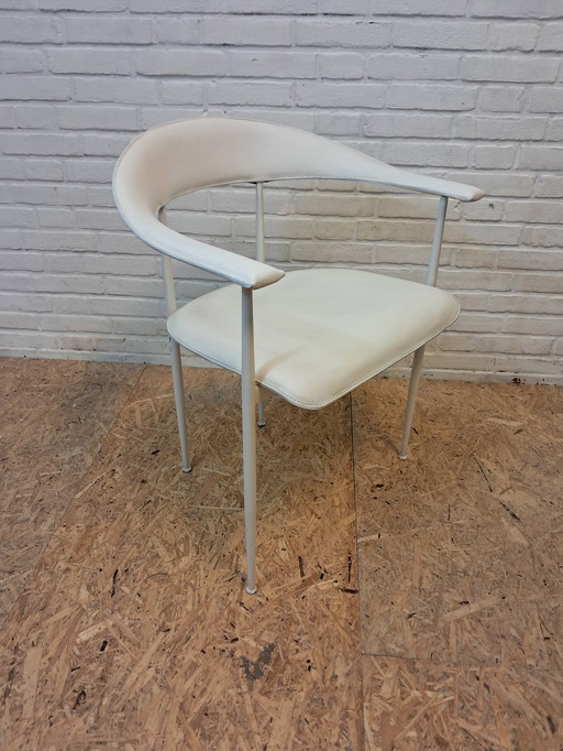 Sedia Fasem P40, pelle