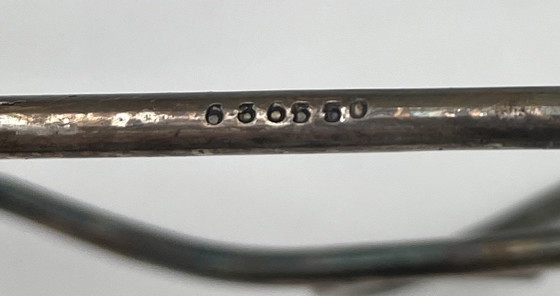 Image 1 of Portabottiglie/cestino per bottiglie di vino vintage a forma di slitta – metallo argentato – fatto a mano