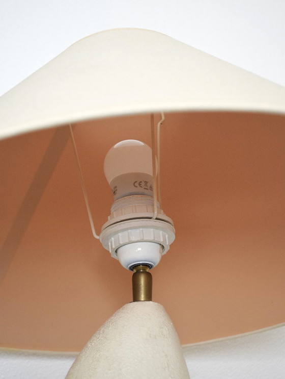 Image 1 of Lampe de table vintage en forme de galet par François Chatain - Mid Century Modern Design classic