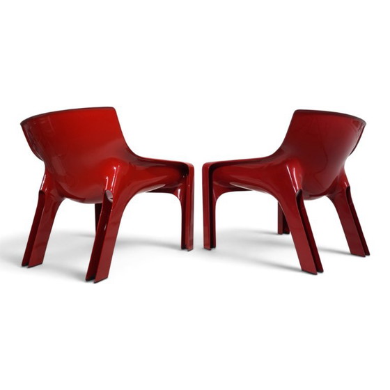 Vico Magistretti Vicario Set of 2 Lounge Chairs for Artemide, 1970 – Armchairs, Plastic (photo 4 of 20)