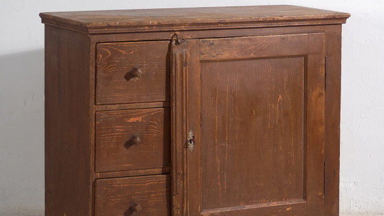 Grande cassettiera antica (c.1920) – Cassettiere, Rustic (photo 3 of 40)